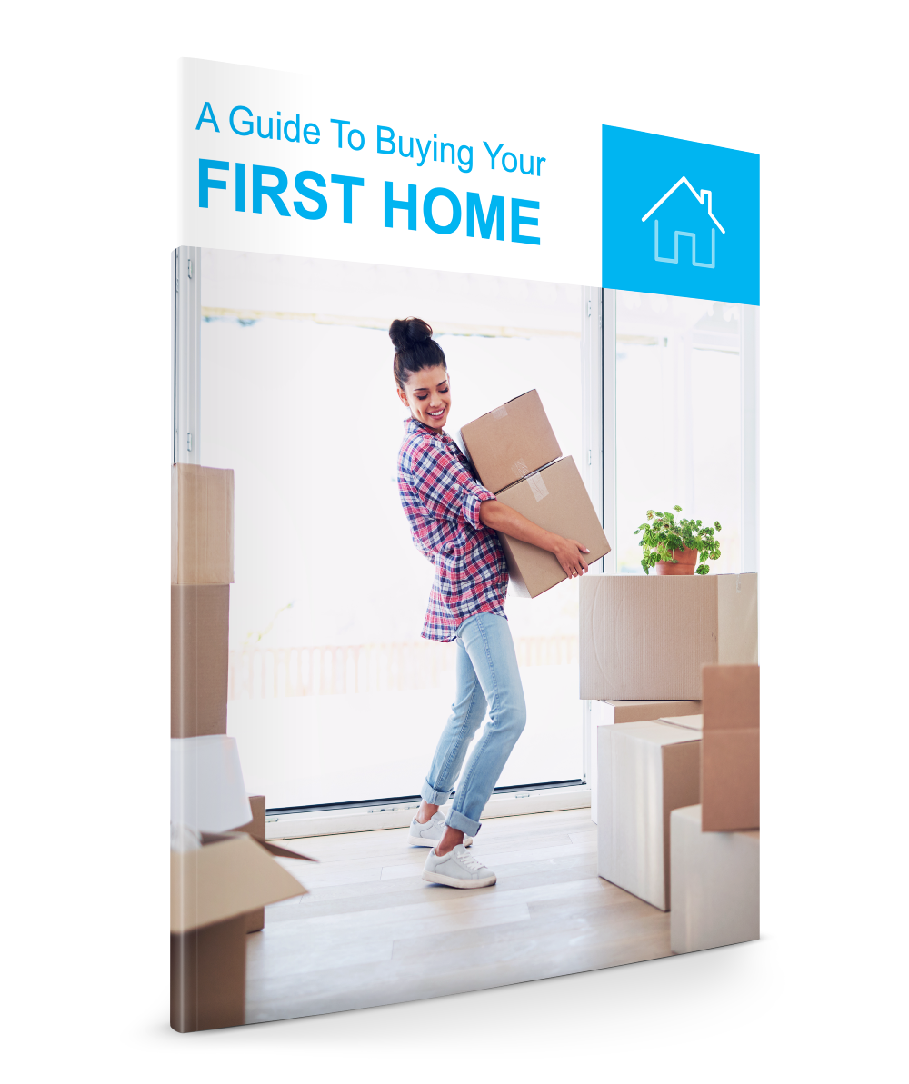 A woman holding boxes in her hand and wearing jeans.