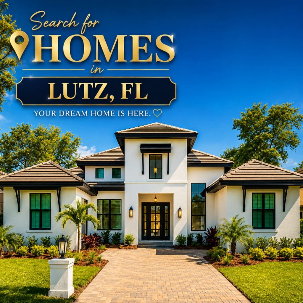 Luxury new construction home with tropical landscaping in Lutz Florida - Search for Homes in Lutz FL - Elena Esquen Relocation Specialist