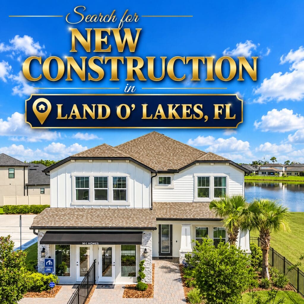 New construction homes in Land O' Lakes, Florida on the water — Elena Esquen Real Estate